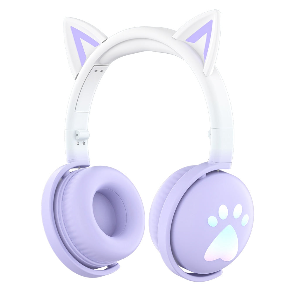 KE28 Cute Cat Ear Kids Wireless Bluetooth Stereo Music Headphone Children Head-mounted Headset with RGB LED Light KE28 Cute Cat Ear Kids Wireless Bluetooth Stereo Music Headphone Children Head-mounted Headset with RGB LED Light